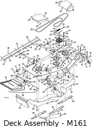 Deck Assembly 61 Inch