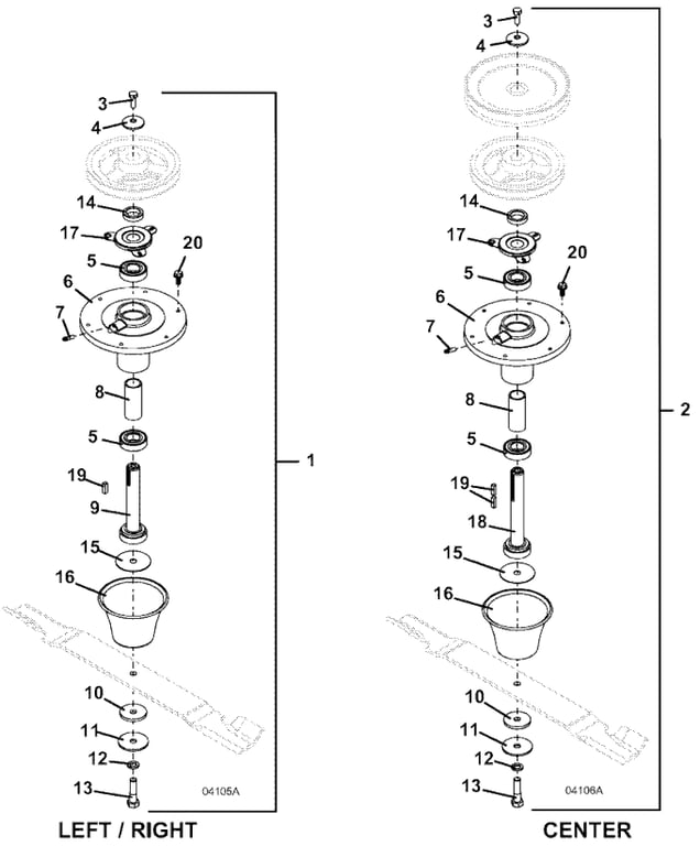72 Inch Deck Spindles