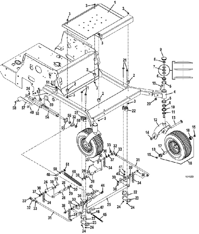 deck carrier assembly