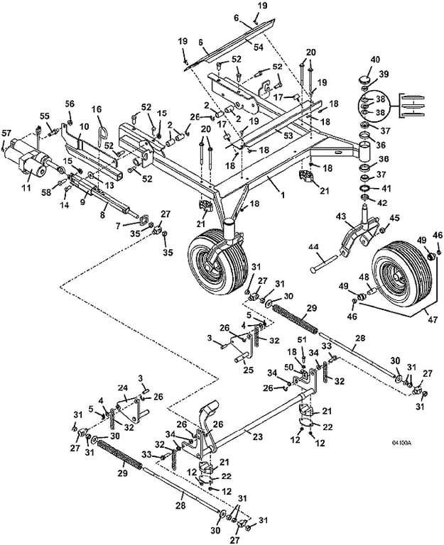 Deck Carrier Assembly, 61 Inches