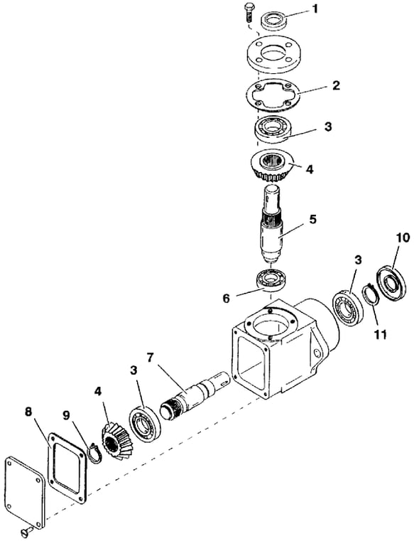 Right Angle Gearbox Assembly