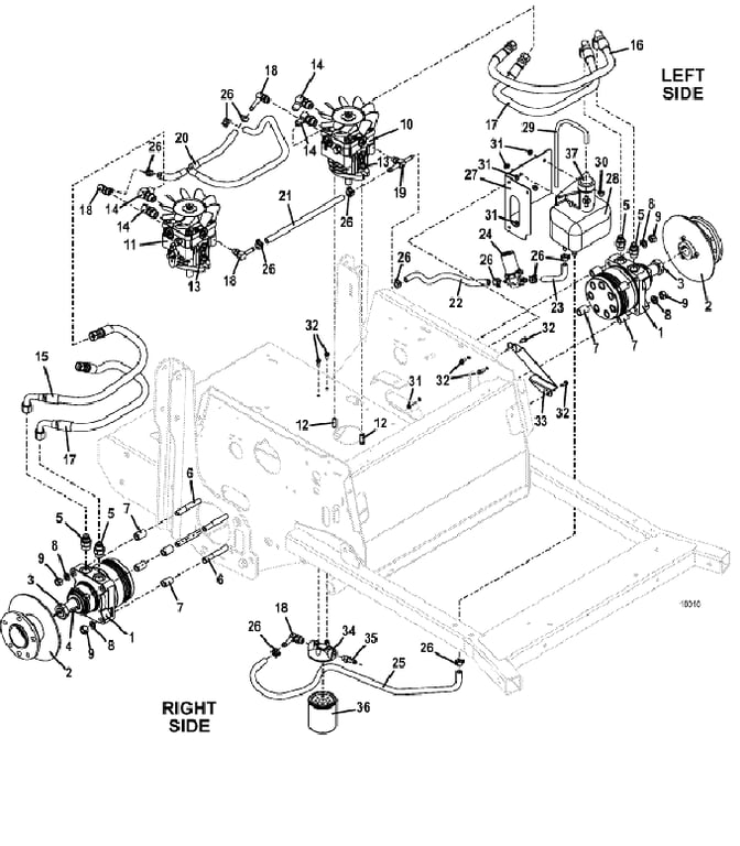 reservoir and hose assembly