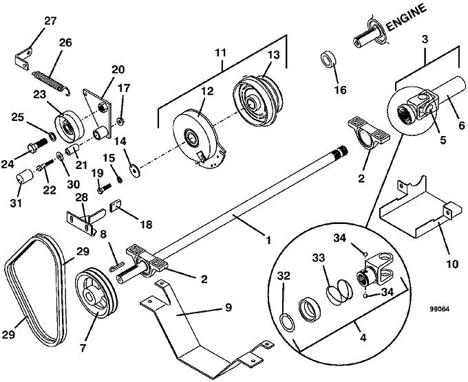 PTO Shaft  Clutch Assembly