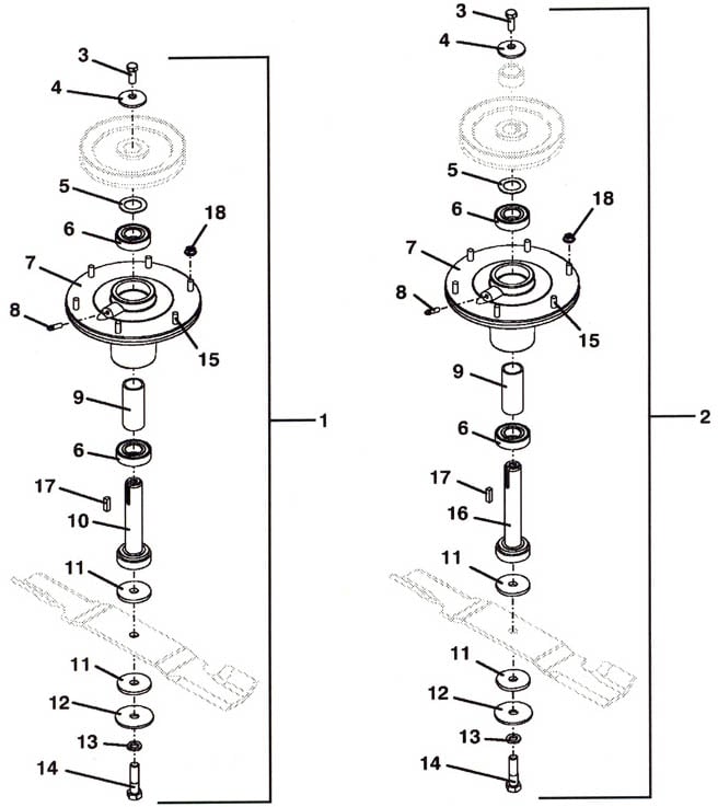 Blade Spindle Assembly