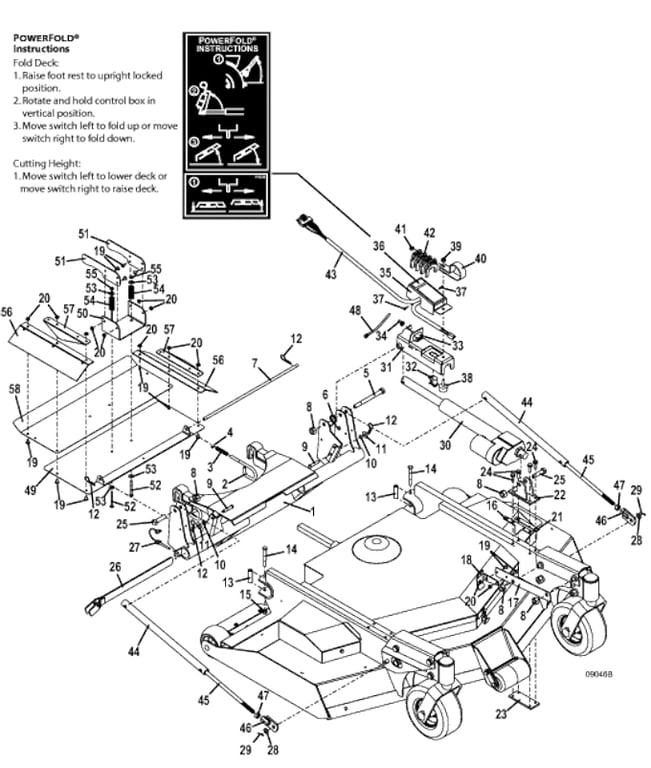 Lift Arm with Powerfold Actuator