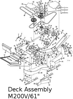 61 Inch mower deck