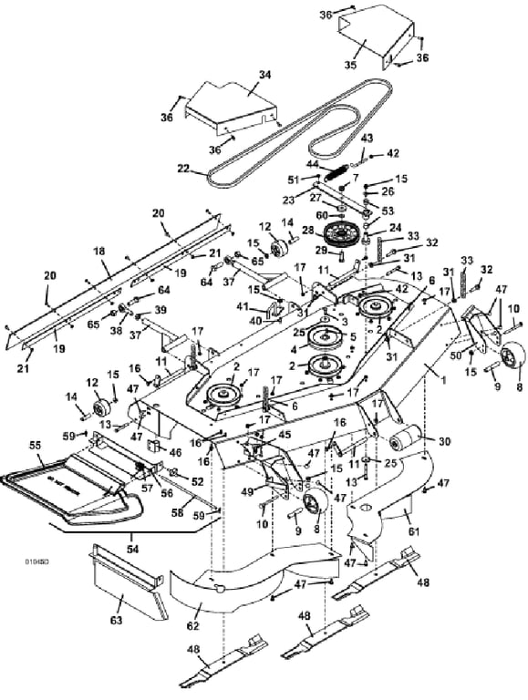Deck Assembly 61 Inch