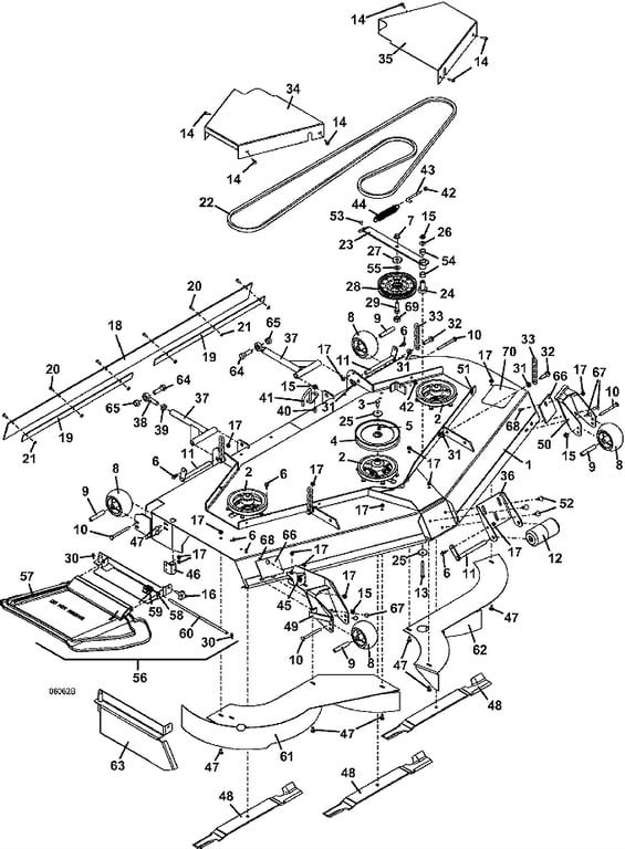 Deck Assembly, 72 inches