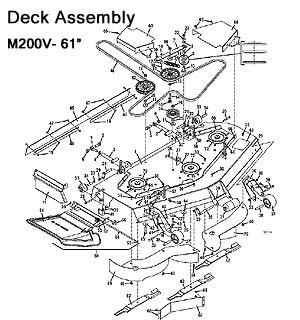 61 Inch mower deck
