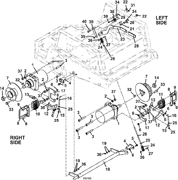 Wheel Motor and Brake Assembly