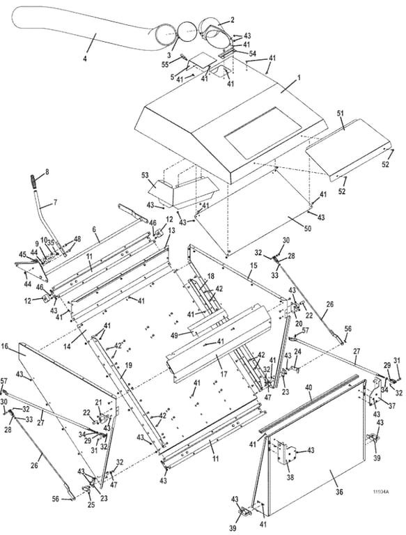 model 25 grasscatcher assembly