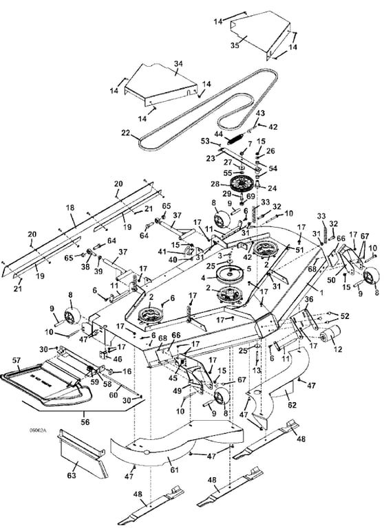 72 Inch Deck Assembly