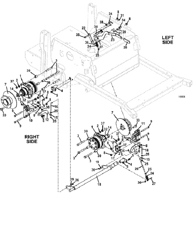 wheel motor and brake assembly