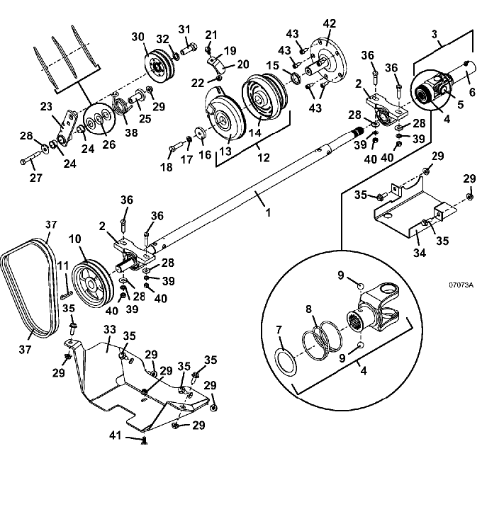 PTO Shaft & Clutch Assembly