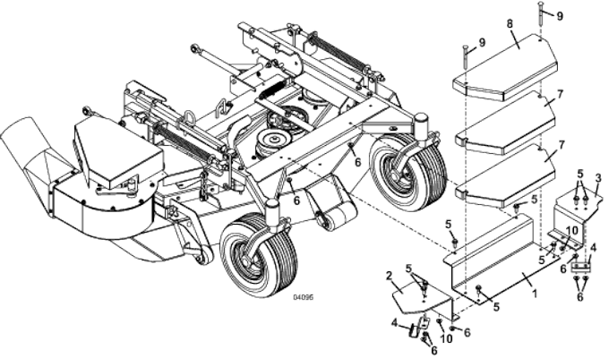 Model 12F Weight Kit for M1 Series MidMount Tractors