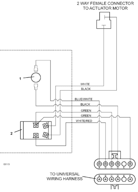 Wiring for Powerfold Actuator