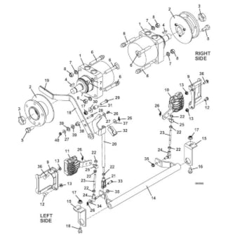 Wheel Motor and Brake Assembly
