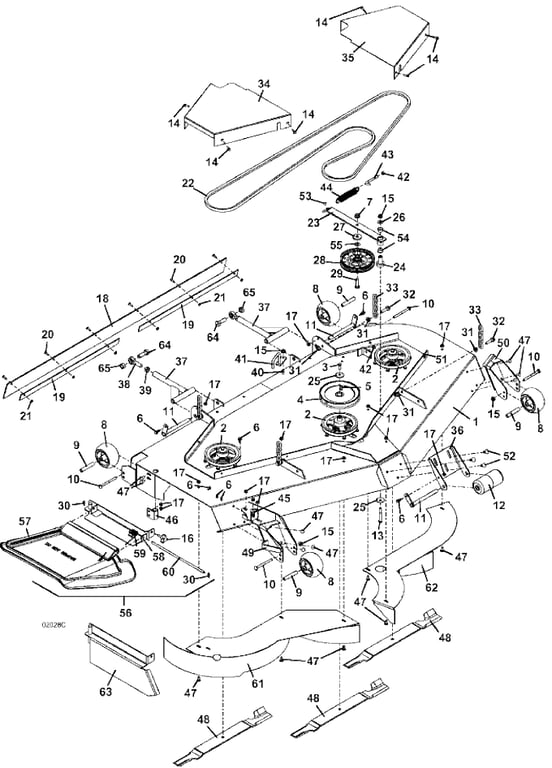 72 Inch Deck Assembly
