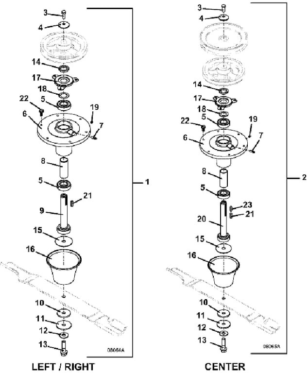 72 inch Blade Spindle Assembly