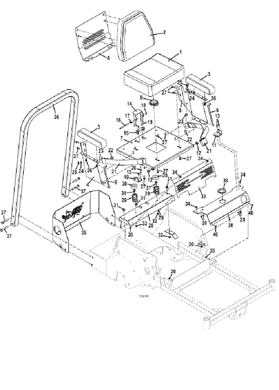 seat and steering assemblies