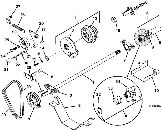 PTO Shaft  Clutch Assembly