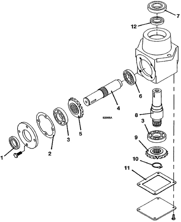 Right Angle Gearbox Assembly