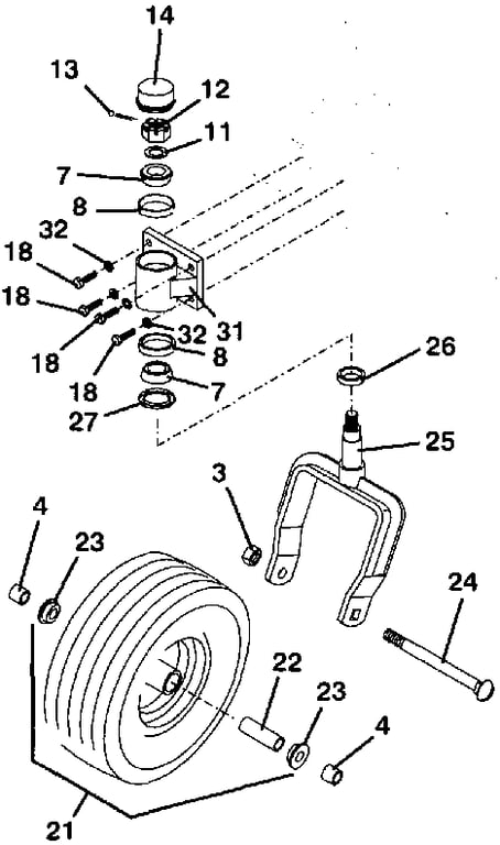 Tail Wheel Assembly 2