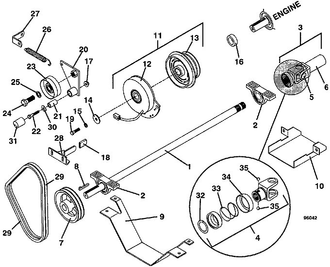 PTO Shaft  Clutch Assembly