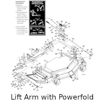 Lift Arm with Powerfold Assembly