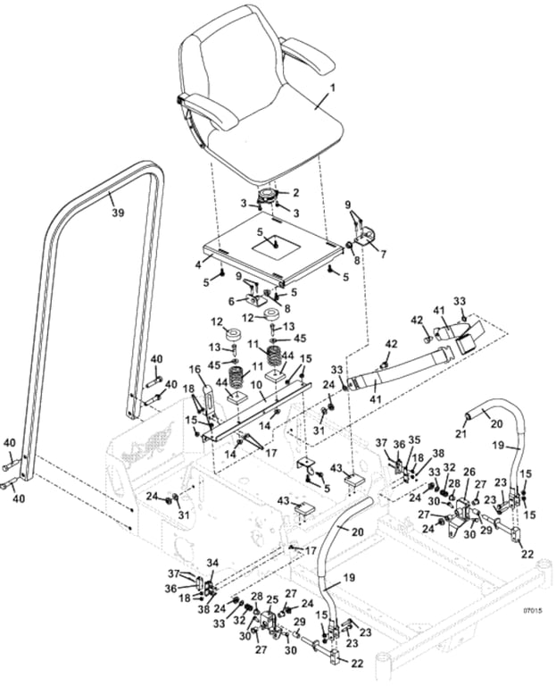 seat and steering assemblies