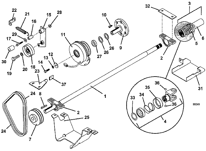 PTO Shaft  Clutch Assembly