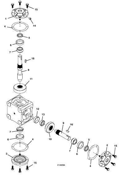 Right Angle Gearbox Assembly