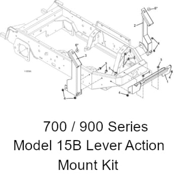 700 900 series model 15B lever action mount kit