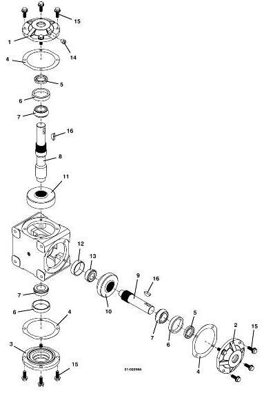 Right Angle Gearbox Assembly