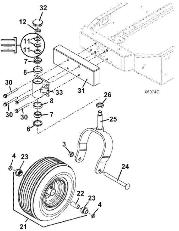 Tail Wheel Options Diagram