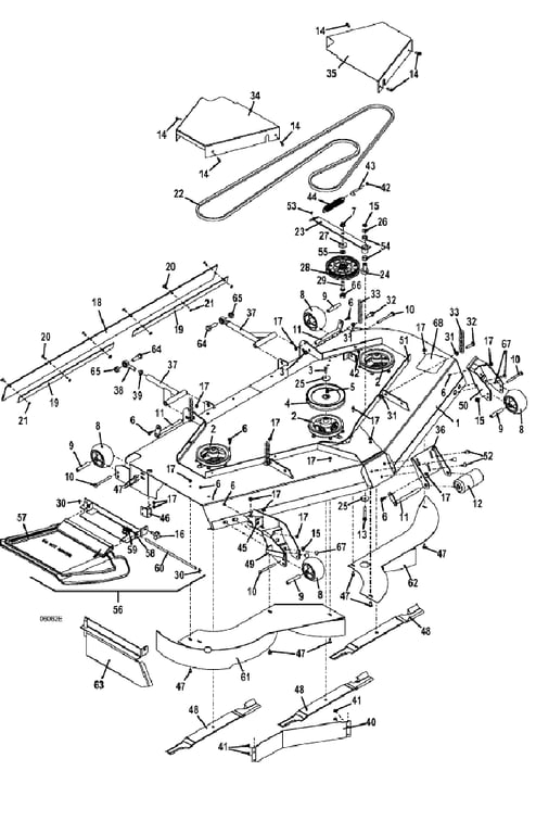 325D Deck Assembly - M172 - 2010 | The Mower Shop