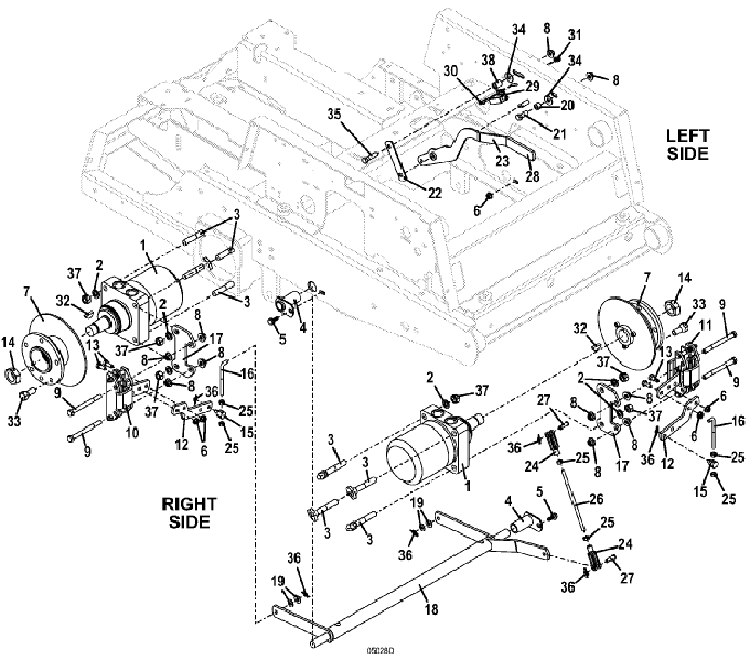 Wheel Motor and Brake Assembly