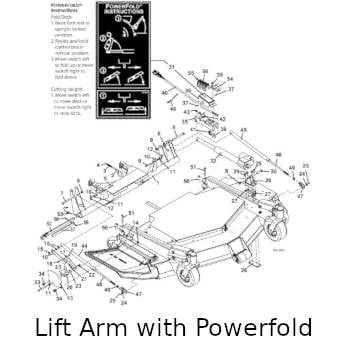 Lift Arm with Powerfold Assembly