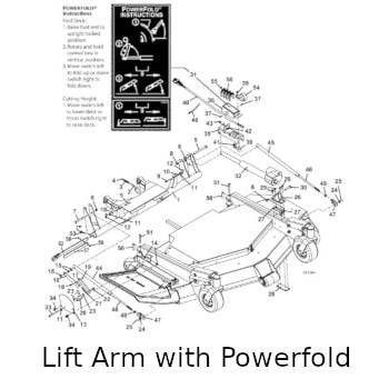 Lift Arm with Powerfold Assembly