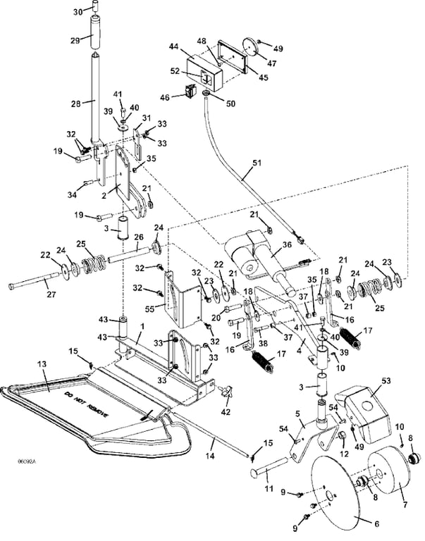 2006 thru 2015 electric lift assembly thumb screw style