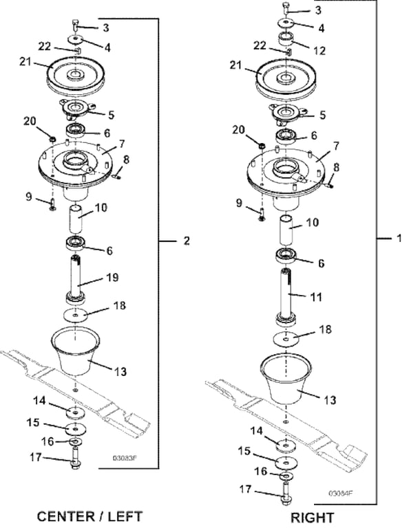 Blade Spindle Assembly