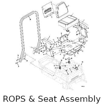 Seat and ROPS Assembly
