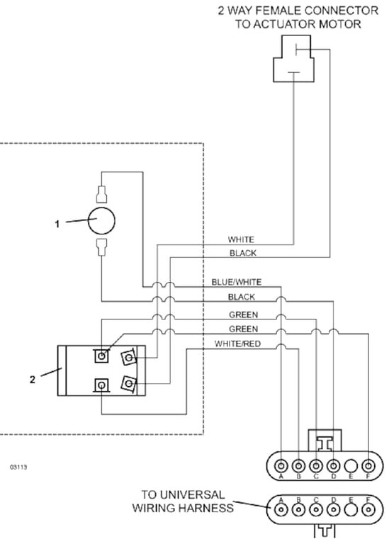 Wiring for Powerfold Actuator