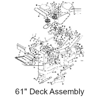 61 Inch mower deck