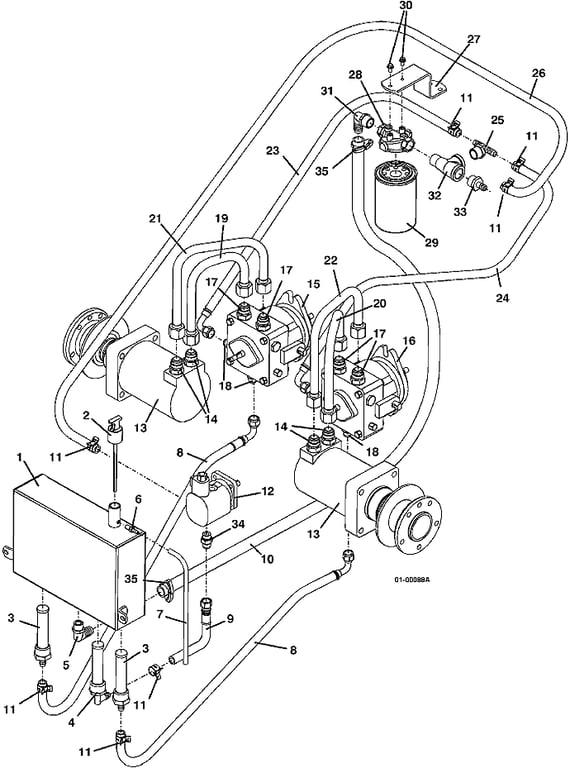 Reservoir and Hose Assembly