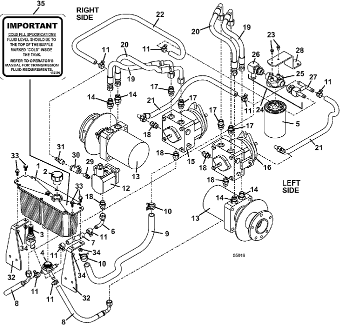 Reservoir and Hose Assembly