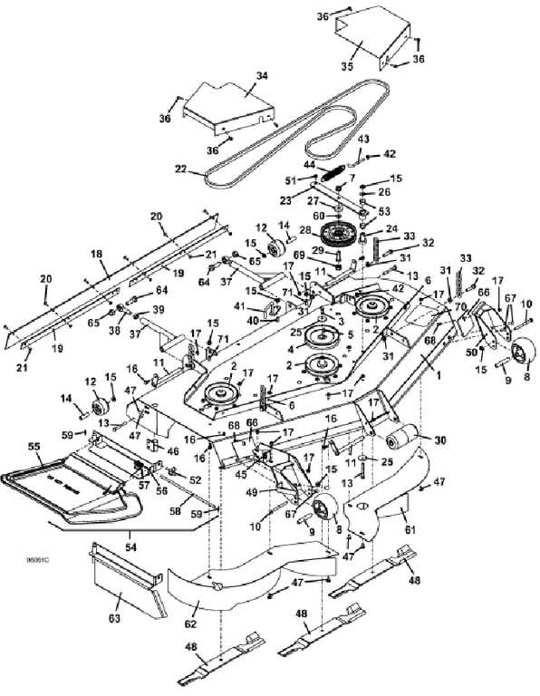 Deck Assembly 61 Inch