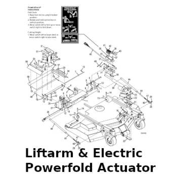 Lift Arm with Powerfold Assembly