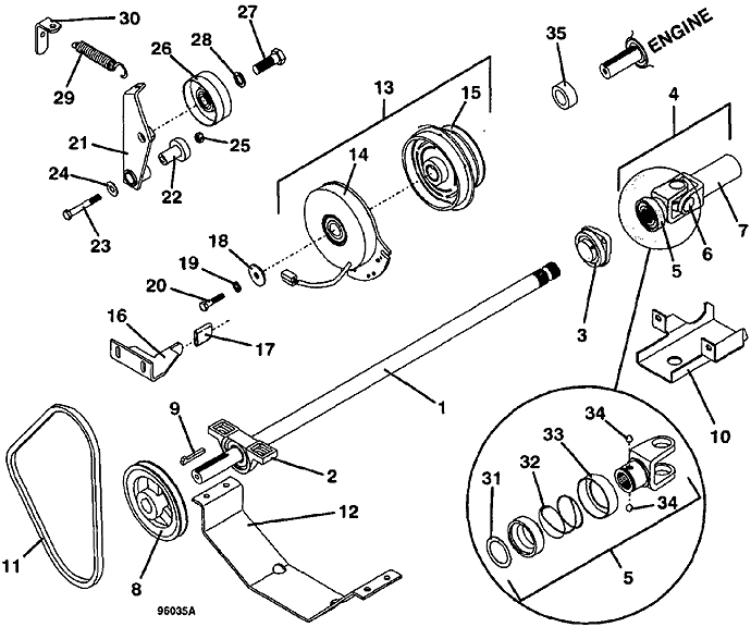 PTO Shaft and Clutch Assembly