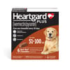 HEARTGARD&reg; Plus (ivermectin/pyrantel) Real-Beef Chewables for Dogs - 51 -100 lbs (Brown Box) 6 Month Supply of Chews (Heartworm Disease Preventive)